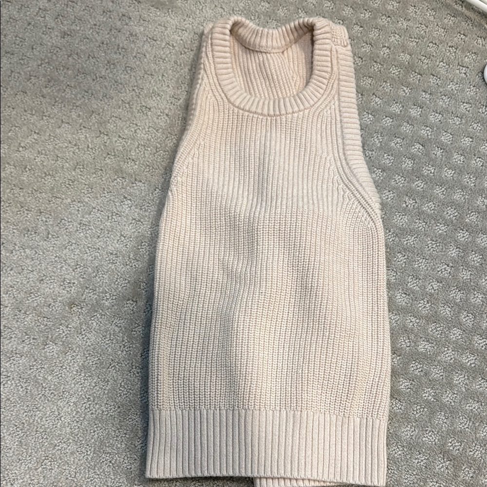 Women's JCrew Cream Sweater tank size M